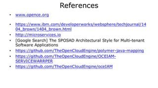 Platform for MSA
OCE API Gateway
 