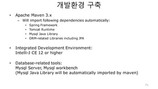 Reference SaaS App
https://github.com/TheOpenCloudEngine/micro-service-architecture
특징
• 멀티테넌시
• 셀프서비스 (객체관리)
• 클라이언트 기반 서비스
통합
• 로컬 캐시 DB (오프라인
에서도 동작, 서버 접속
시 동기화)
• 토큰 인증 (IAM)
• API GW 통한 CRUD DB
접근
 
