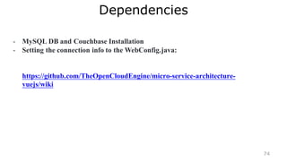 DDD / MSA based SaaS Application
Development Framework – metaworks4
60
 
