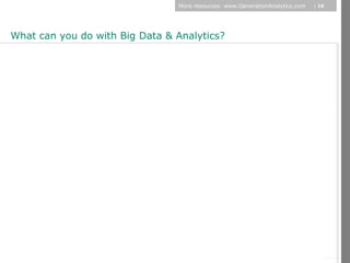 More resources: www.GenerationAnalytics.com   | 16




What can you do with Big Data & Analytics?




                                                                                     © Diamond Management & Technology Consultants, Inc.
 