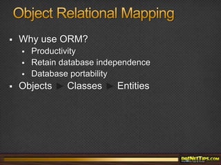 Object Relational Mapping