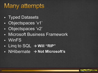 The DilemmaSoftware Architects & DevelopersDatabase Designers & Administrators