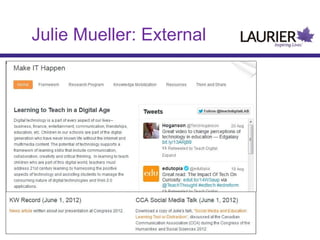 Julie Mueller: External

 