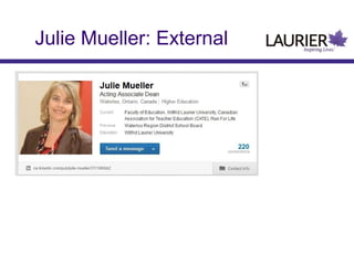 Julie Mueller: External

 