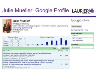 Julie Mueller: Google Profile

 