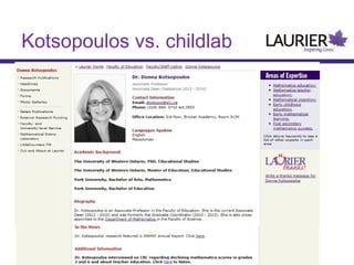Kotsopoulos vs. childlab

 