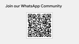 Join our WhatsApp Community
 
