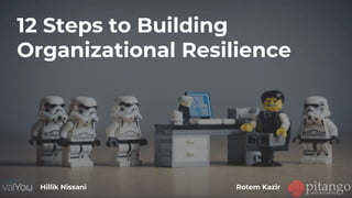 12 Steps to Building
Organizational Resilience
Rotem KazirHillik Nissani
 
