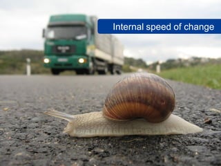 Internal speed of change




          www.flickr.com/photos/14degrees/440515255
 