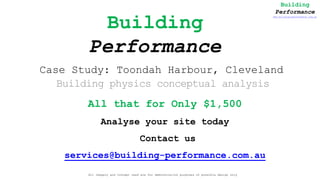 Building-Performance case study: Toondah Harbour, Cleveland