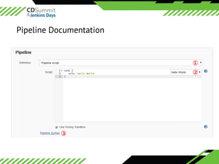 ©	2016	CloudBees,	Inc.		All	Rights	Reserved
Pipeline Documentation
 