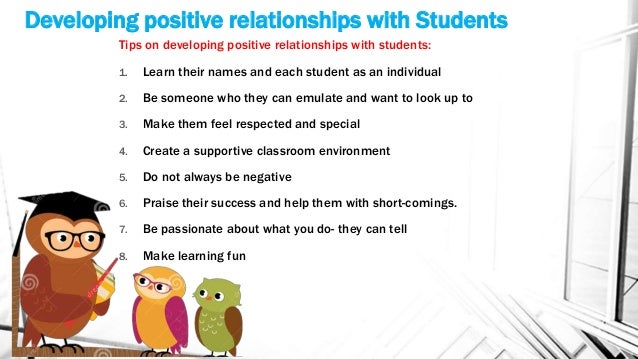 Building positive relationships