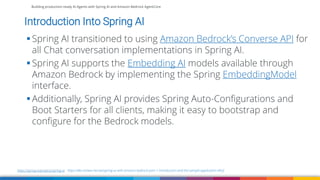Building production-ready AI Agents with Spring AI and Amazon Bedrock ...