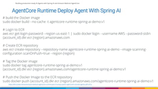 Building production-ready AI Agents with Spring AI and Amazon Bedrock ...