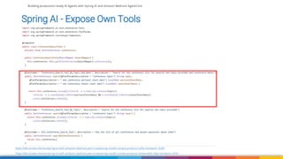 Building production-ready AI Agents with Spring AI and Amazon Bedrock ...