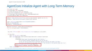 Agent Core Strands Building production-ready AI Agents with Strands Agents and Amazon ...