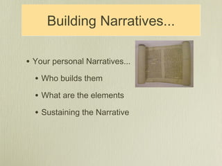 Building professional narratives