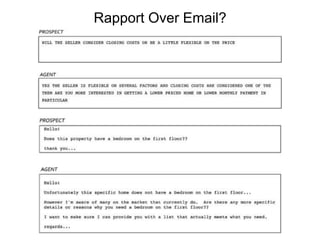 Rapport Over Email?
 