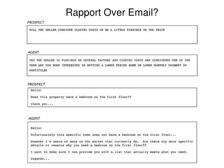 Building rapport