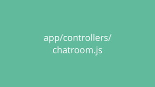 app/controllers/
chatroom.js
 