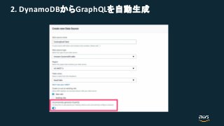 2. DynamoDB GraphQL
 