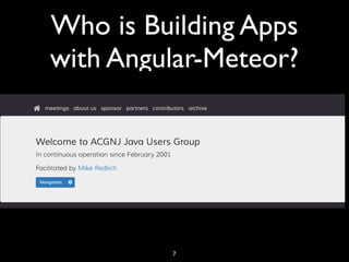 Building Realtime Web Apps with Angular and Meteor