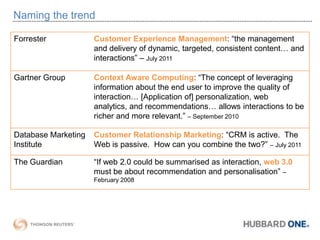 New investments in WebWhich applications do you plan to integrate with your Web content-management system?Source: Forrester, Web Content Management for Online Customer Experience, Q3 2011 