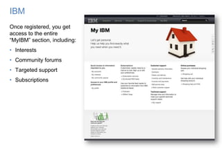 IBMIBM is engaged in a long-term transition away from a business based on hardware and B2C transactions, towards a software and business services firm for the B2B market.Personalization is a key enhancement available as part of this transition.