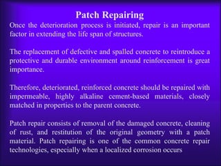 Patching Building BUILDING REPAIR AND MAINTENANCE (PART-II) By Dr S.T-converted.pptx