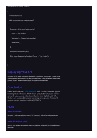 Building RESTful APIs with Laravel A Complete Guide.pdf | Web ...