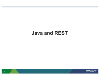 14
Java and REST
 