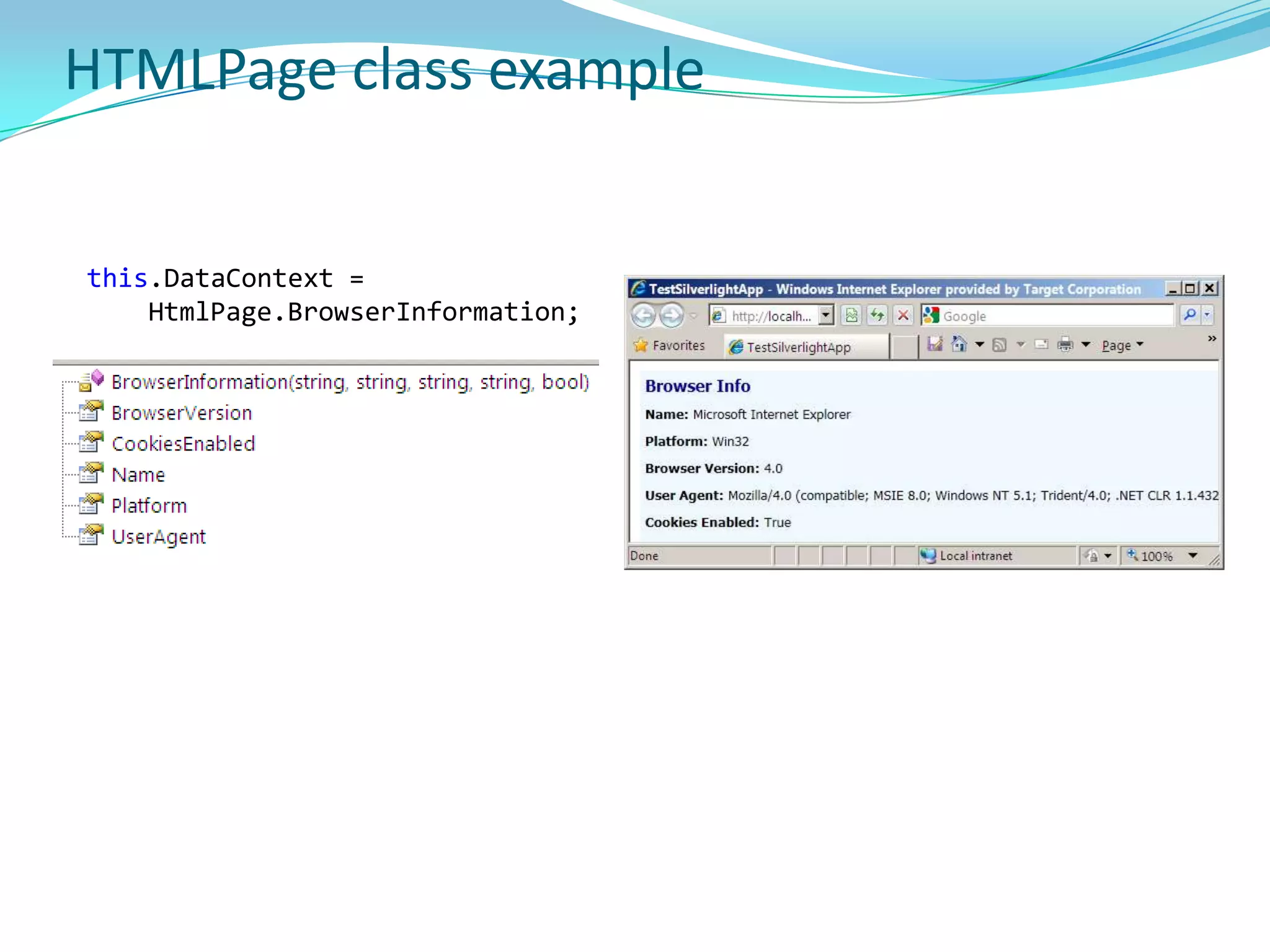 Setting Orientation = Vertical stacks elements vertically.Orientation = VerticalOrientation = Horizontal