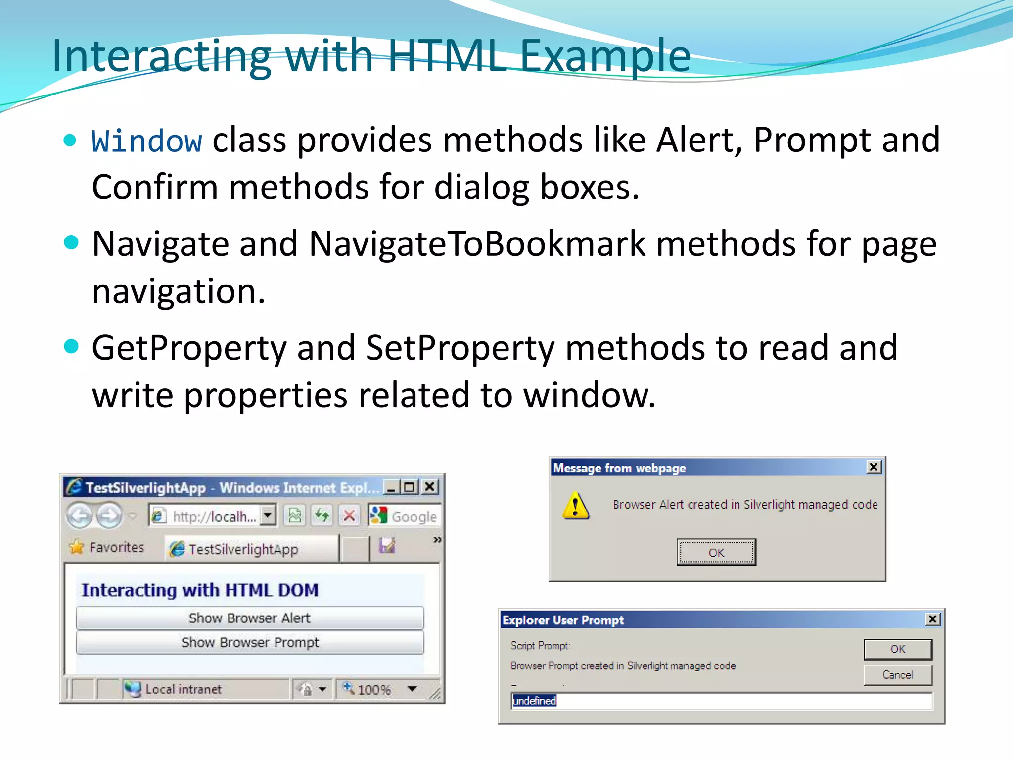 Does not support WrapPanel (unlike WPF)Layout (Continued)ScrollViewer