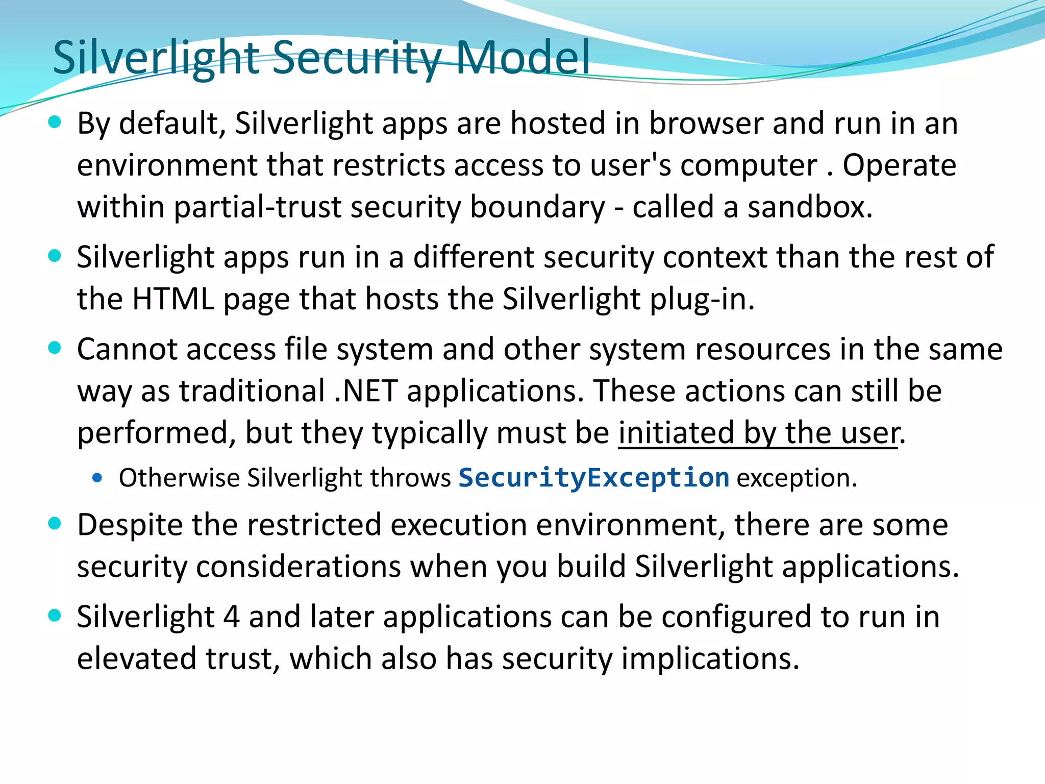 ViewBoxSilverlight ToolkitPanels