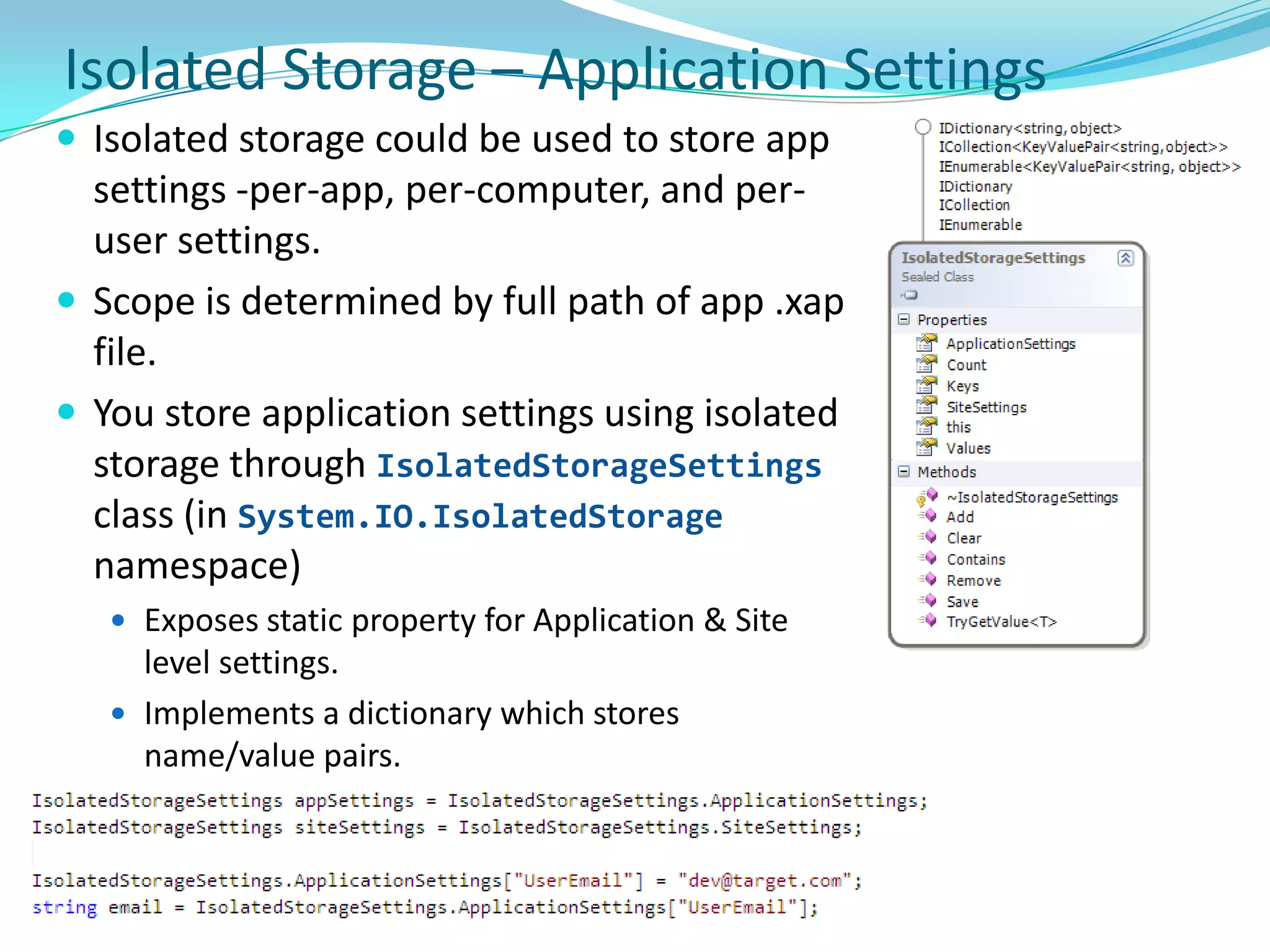 Silverlight ControlsLabelxmlns:dataInput="clr-namespace:System.Windows.Controls; assembly=System.Windows.Controls.Data.Input"<dataInput:Label Content="This is a label"></dataInput:Label>