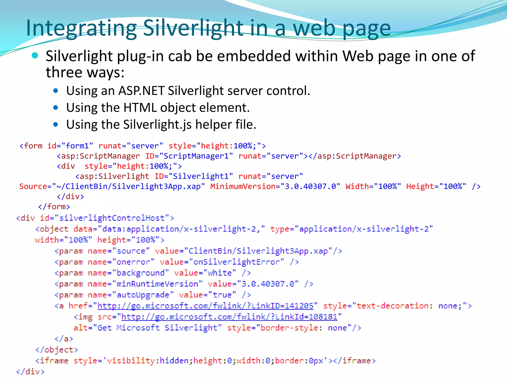 Populate ItemsSource property for the values