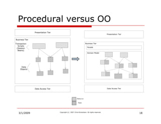 Procedural versus OO
                Presentation Tier
                                                                   ...
