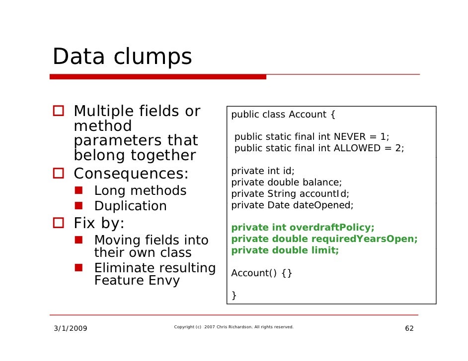 from string extract c int Building Domain Models Rich