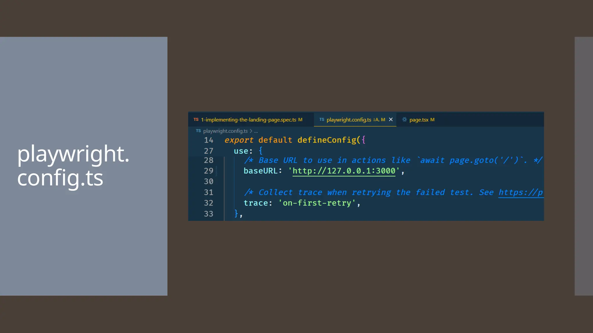 playwright. config.ts 
