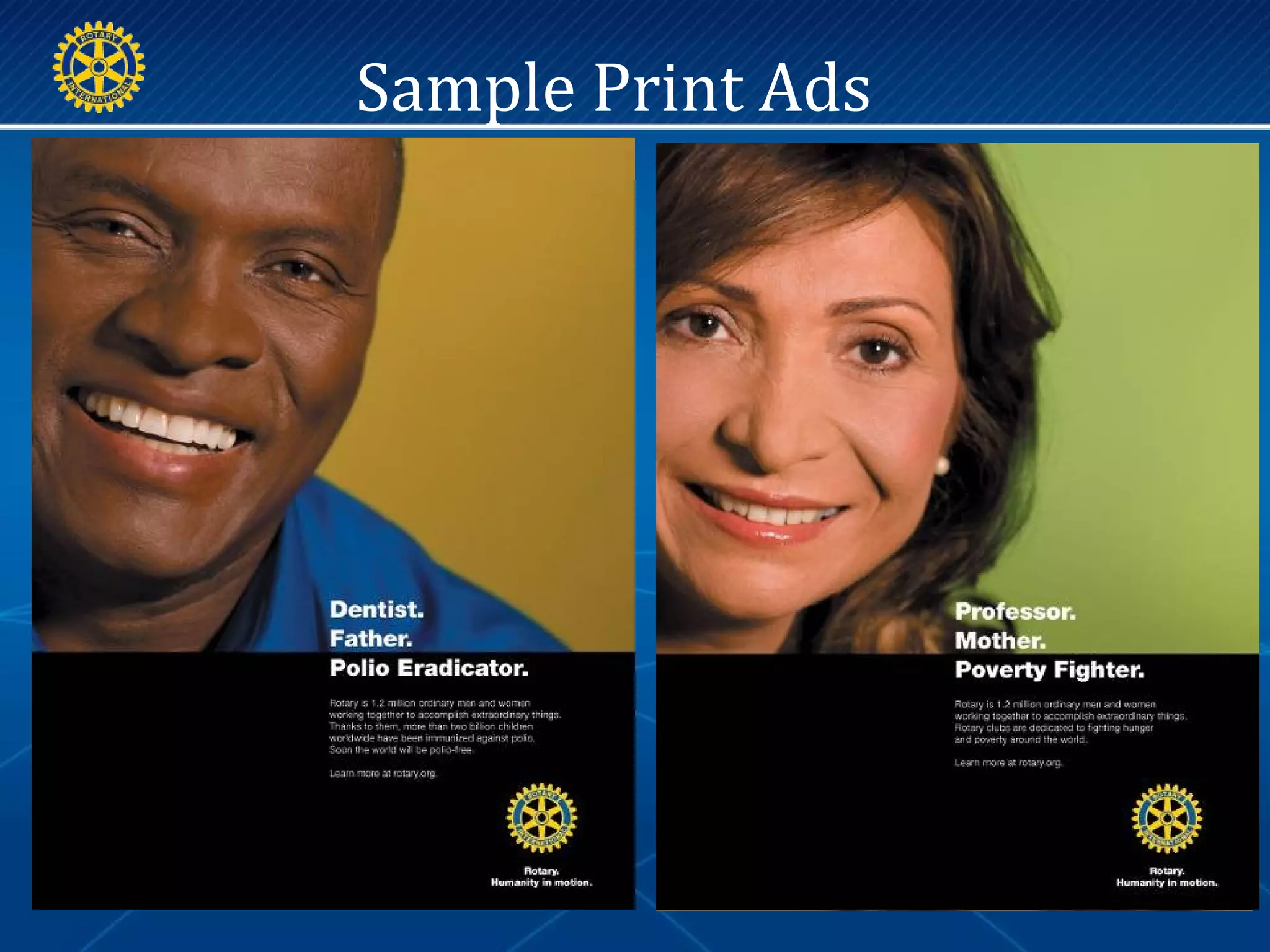 Sample Print Ads
 