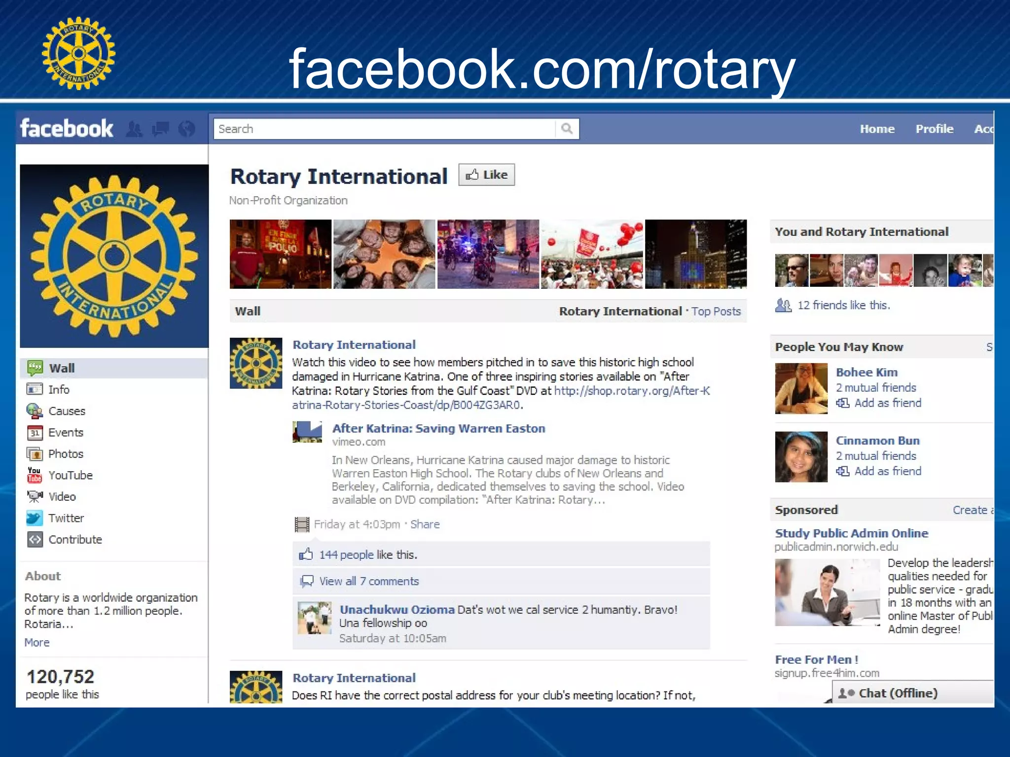 facebook.com/rotary
 