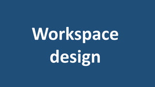 Workspace
design
 