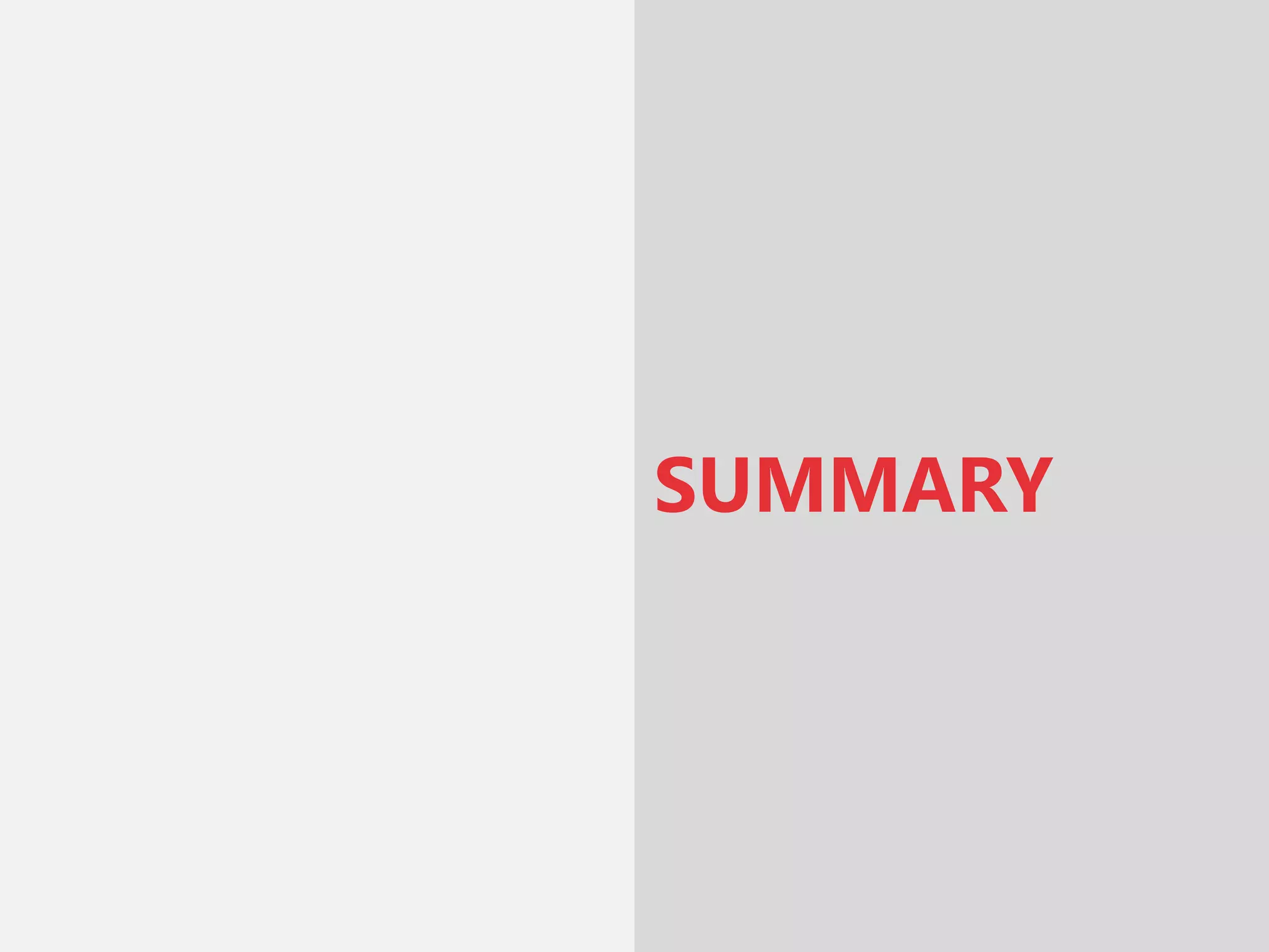 SUMMARY
 