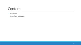 Building Scalable Applications with Microsoft Azure | PPTX