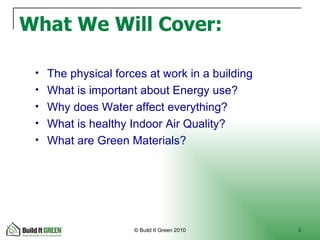 Building Science Importance Building science | PPT