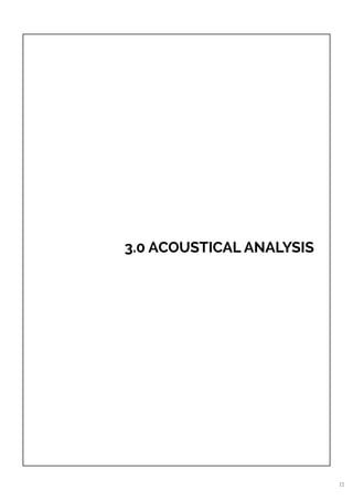  
3.0 ACOUSTICAL ANALYSIS
11
 