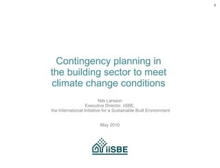 Building sector strategies for climate change | PPS