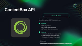 Building Secure, Fast, and Flexible Headless Apps with ContentBox APIs ...