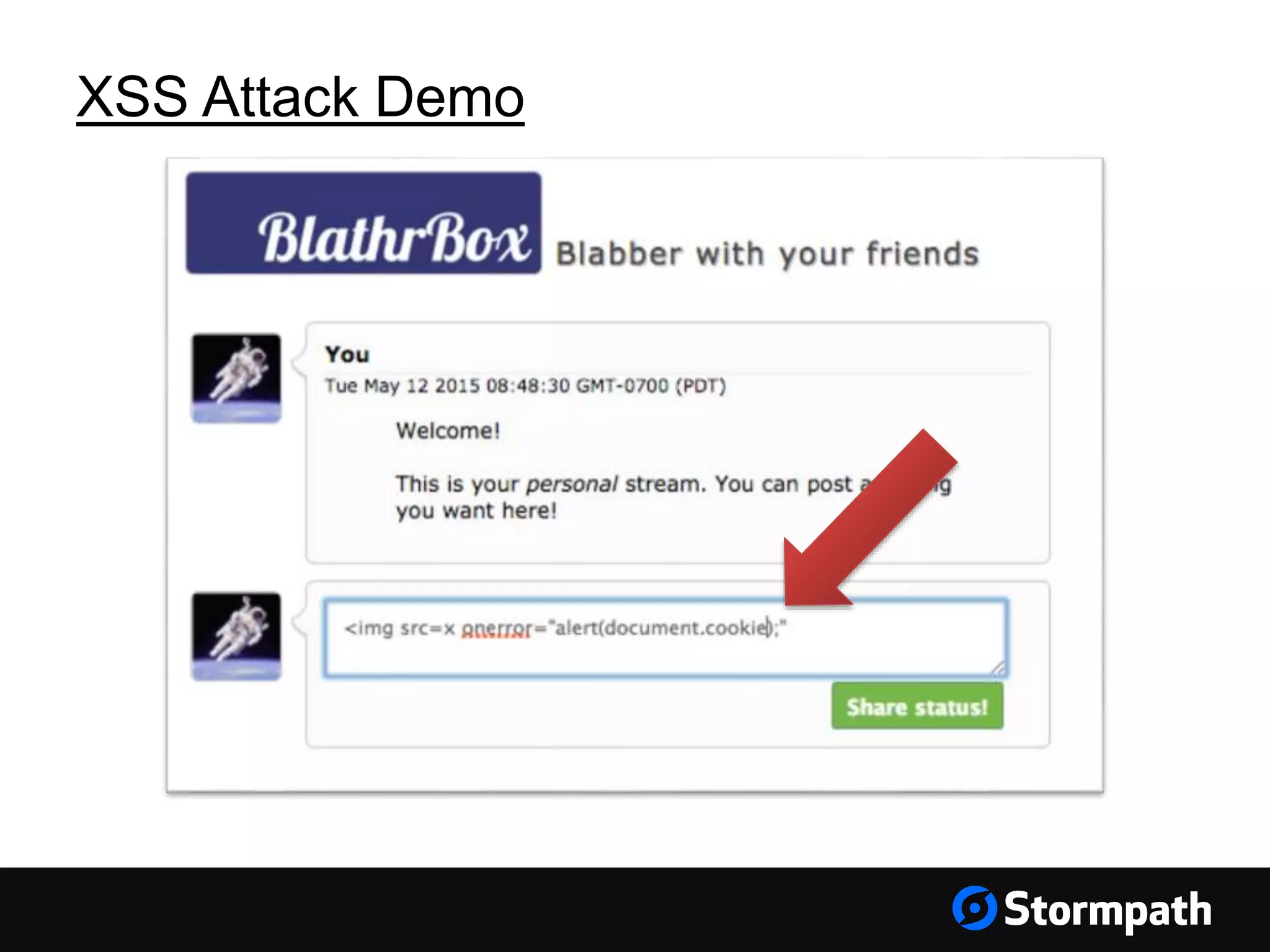 XSS Attack Demo 