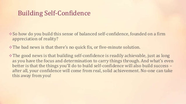 building self confidence building self confidence